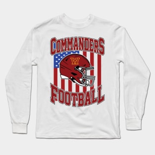 Retro Commanders Football Long Sleeve T-Shirt